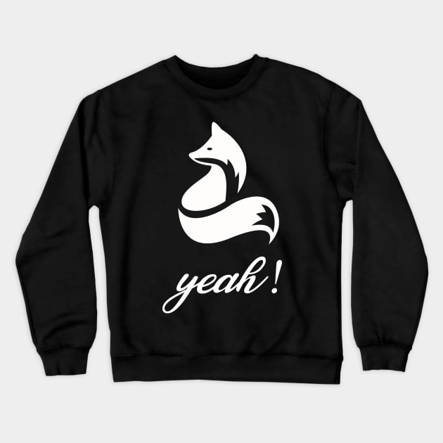 Fox Yeah Crewneck Sweatshirt by Sham